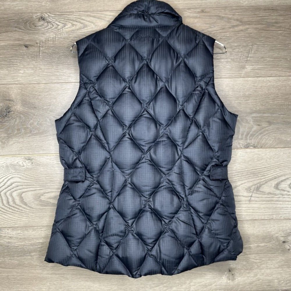 Eddie Bauer Vest Womens Med EB650 Black Goose Down Quilted Puffer Zip Pockets - Picture 5 of 16